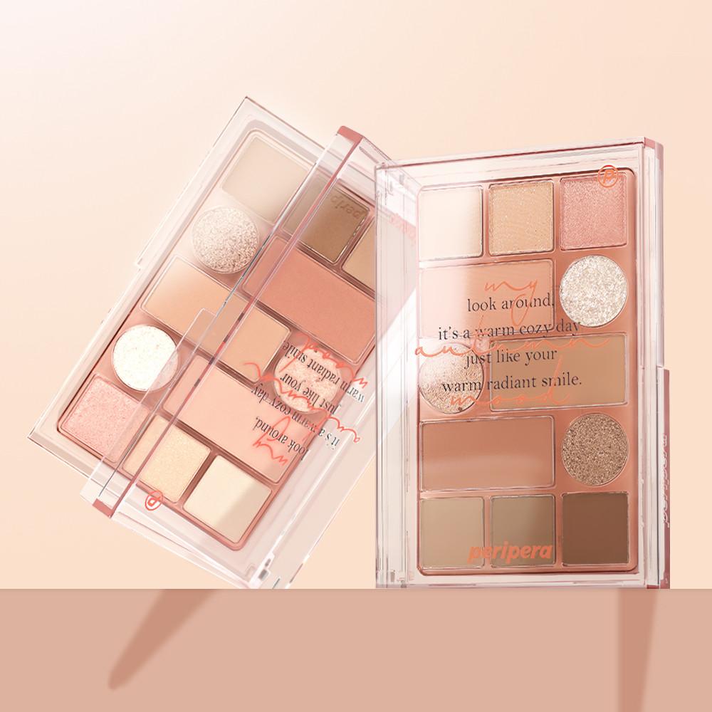 페리페라 올테이크 무드 테크닉 팔레트 13.5g 쉐도우 글리터 블러셔 쿨톤 아이 섀도우