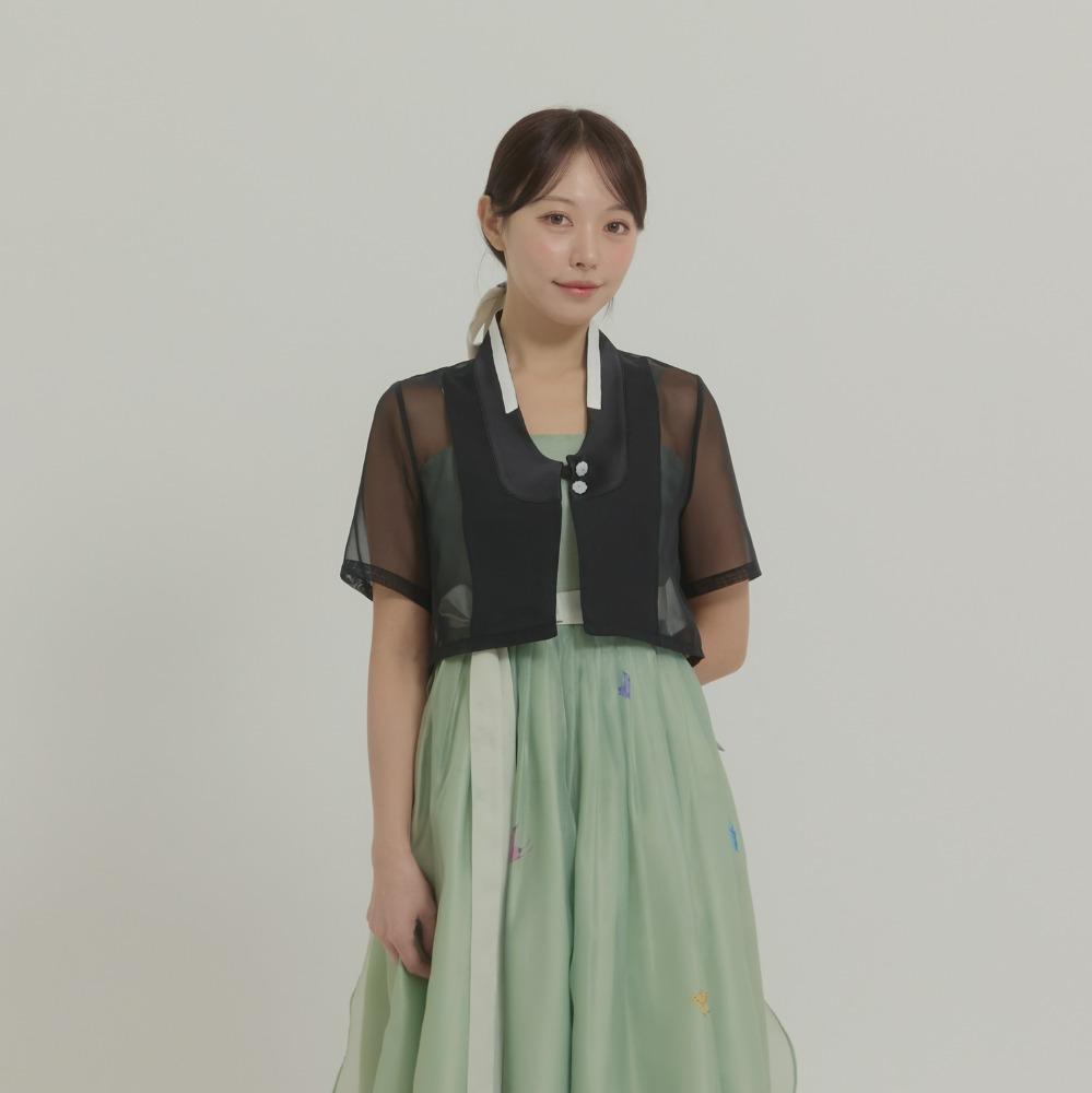 노방 맞깃 저고리 [블랙]