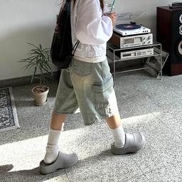 데님반바지 청반바지 카고 연청 5부 6부 버뮤다 반바지 비죠 하프팬츠