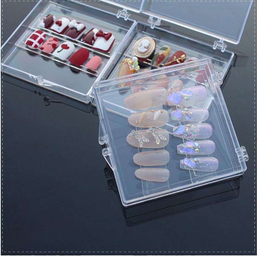 수제 네일 팁 보관 케이스 투명 다용도케이스