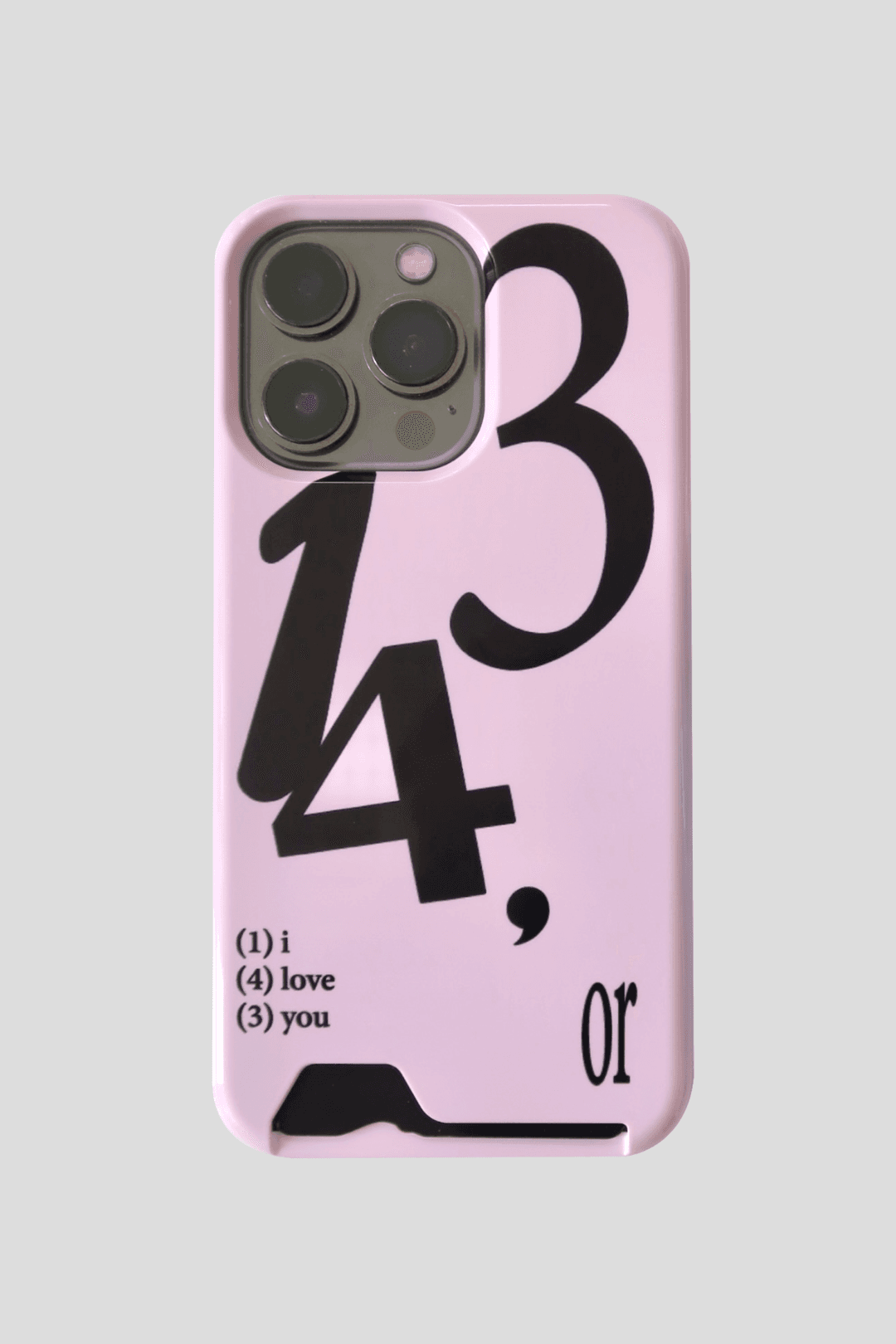 143 card case (pink/black)