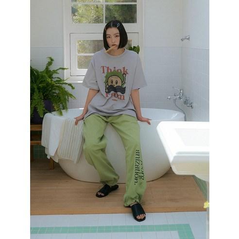 리올그 여성용 TIR POTA WAVY PRINTING T SHIRTS