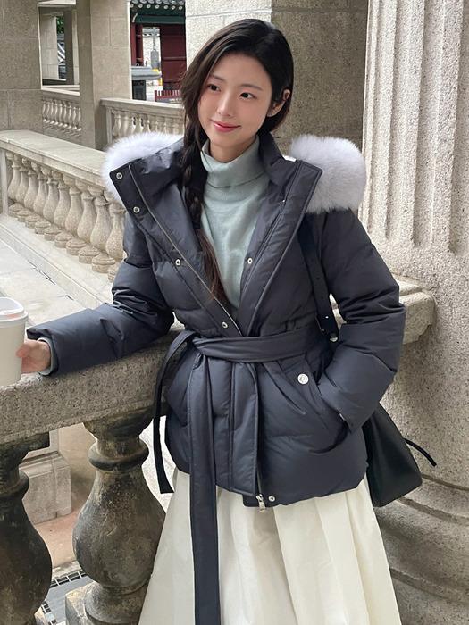 [채랑 PICK] [단독기획] FOX FUR BELTED GOOSE DOWN [3COLORS]