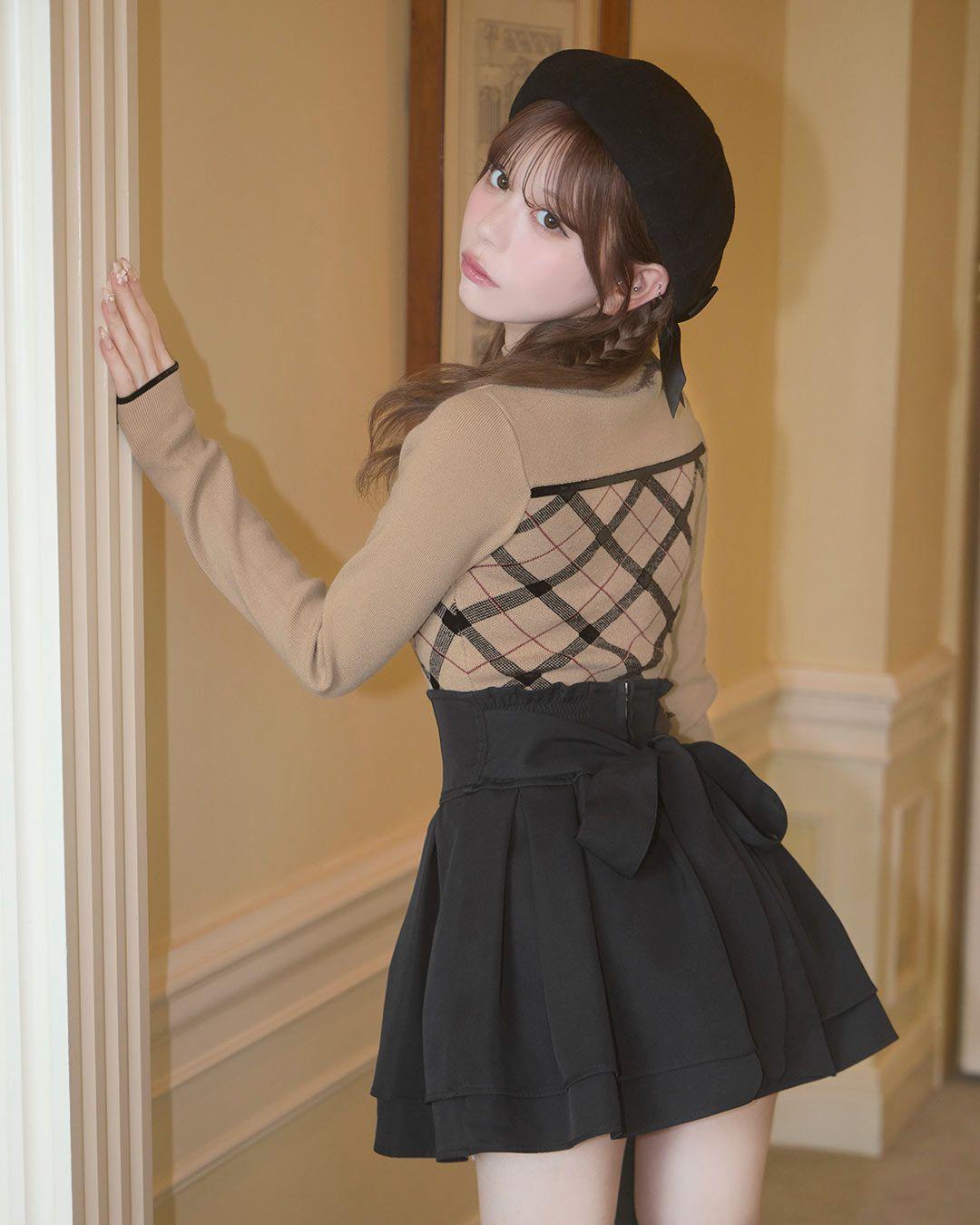 美脚リボンスカート（インナーパンツ付き） ピンク | ファッション通販＆メディアMyColor ～マイカラー～