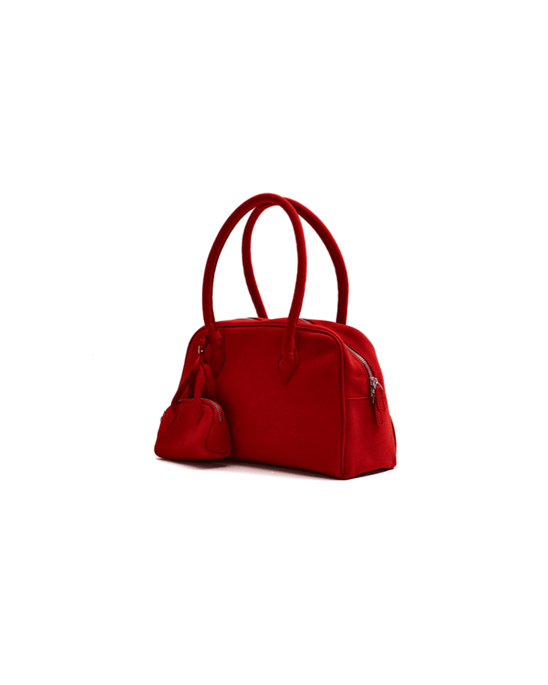 Small Suede Hug Bag [RED]
