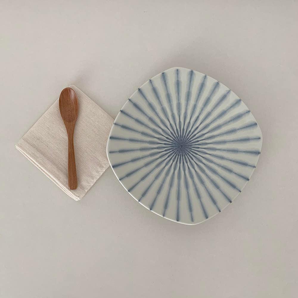 오소보 draw dish 플레이팅 접시 도자기 일본 집들이 선물 사각 파스타 접시