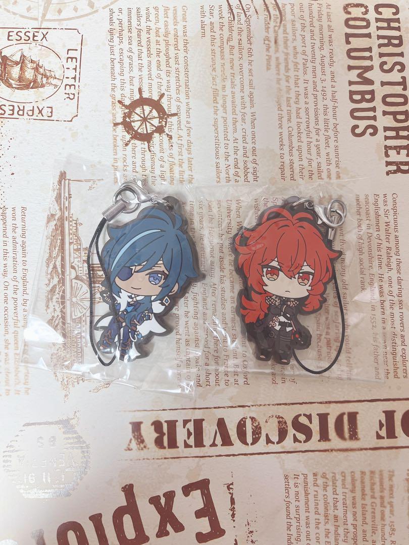 原神 ガイア ディルック ガチャガチャ ラバーマスコット ラバスト ラバマス