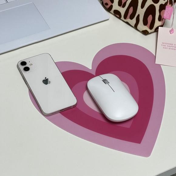 pink heart beam mouse pad