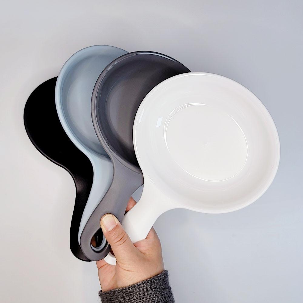 리빙안 손잡이 앞접시 문복희 앞접시 입짧은햇님 그릇 먹방 유투버 캠핑 접시 : 리빙안