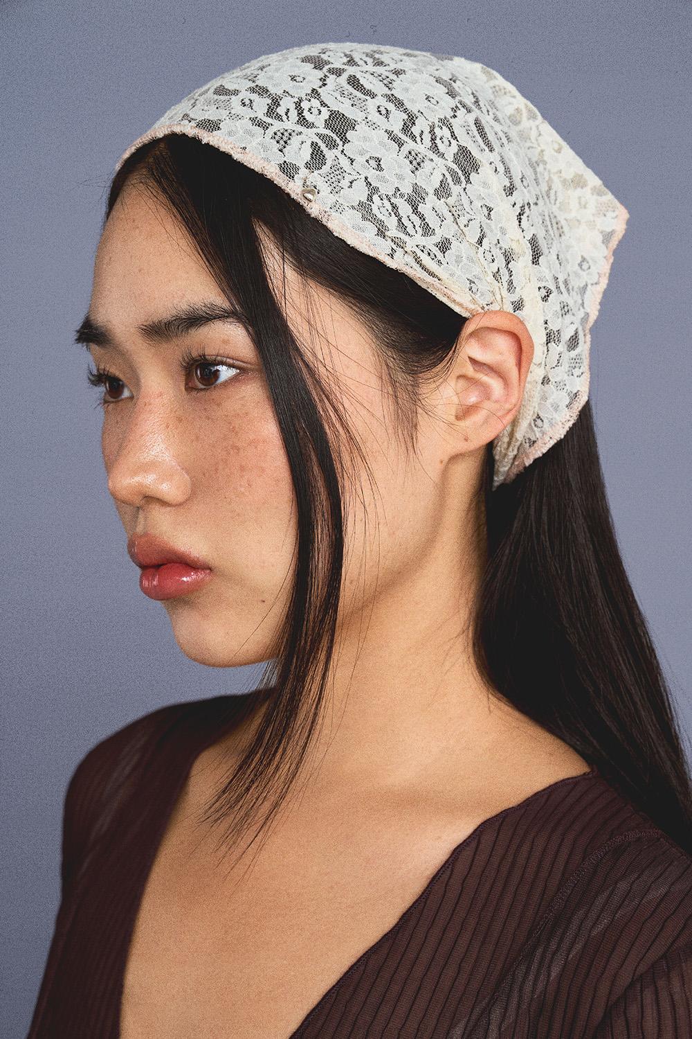 LACE SCARF / IVORY