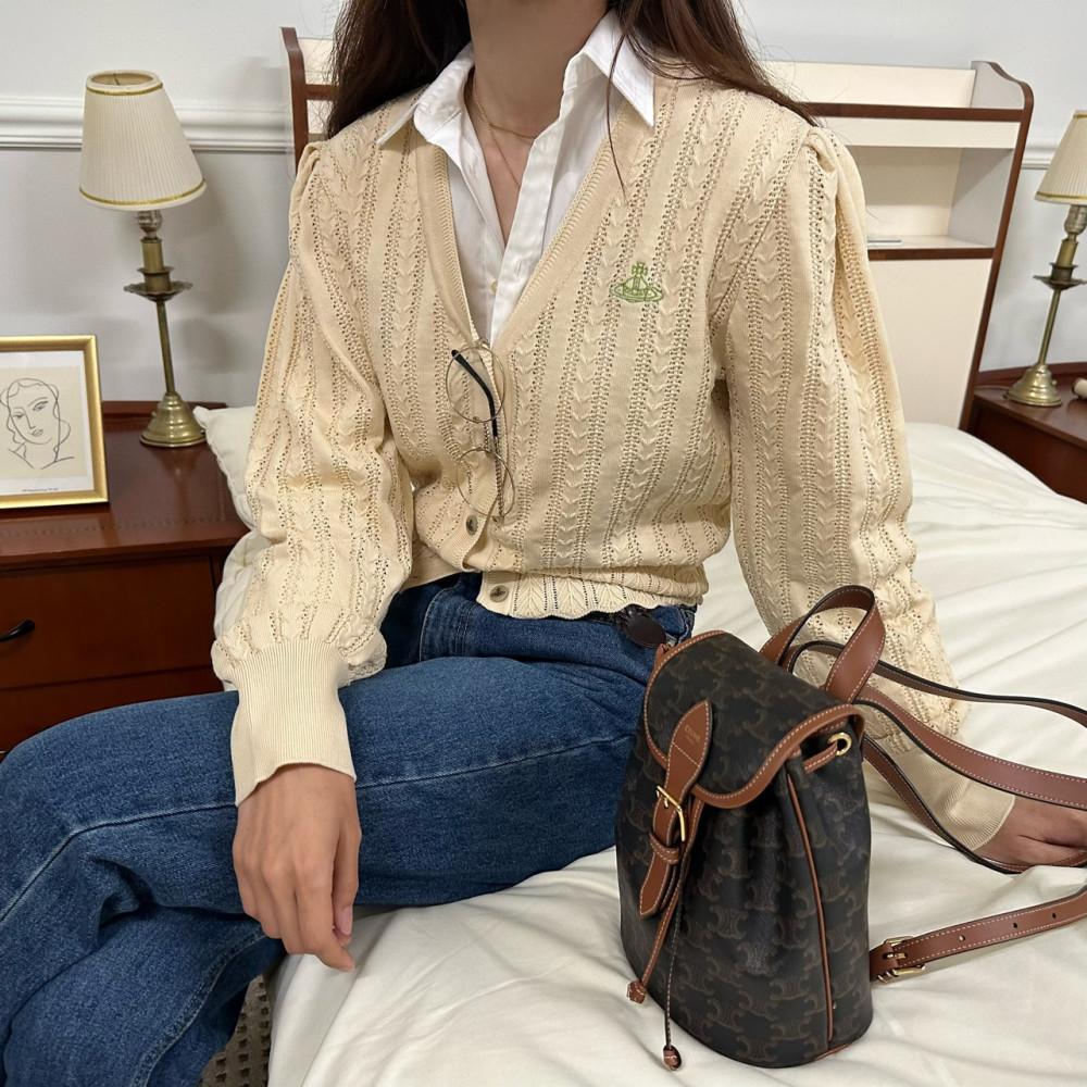 국내매장)비비안웨스트우드 앵글로매니아 니트 가디건