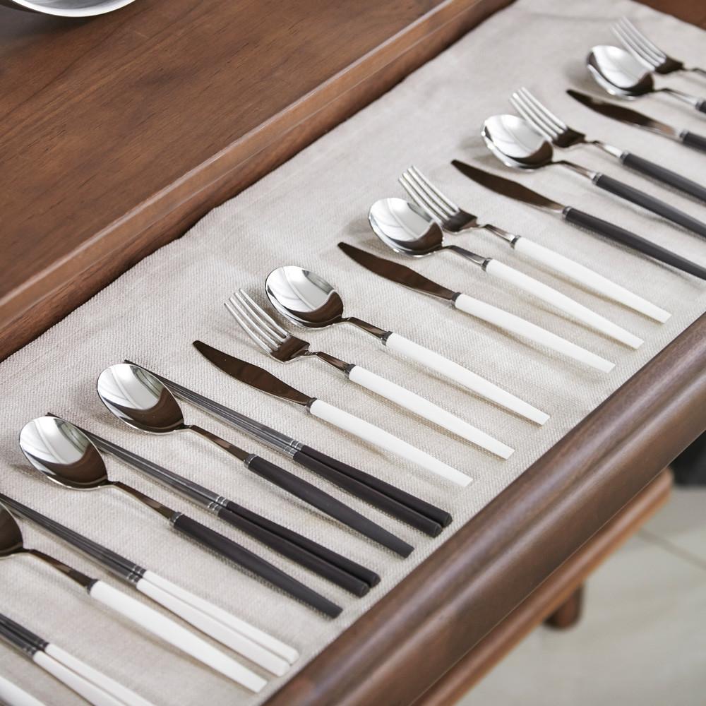 핀일로 국내산 304스텐 수저 커트러리 세트 가볍고 편한 신혼부부 손님용  양식기