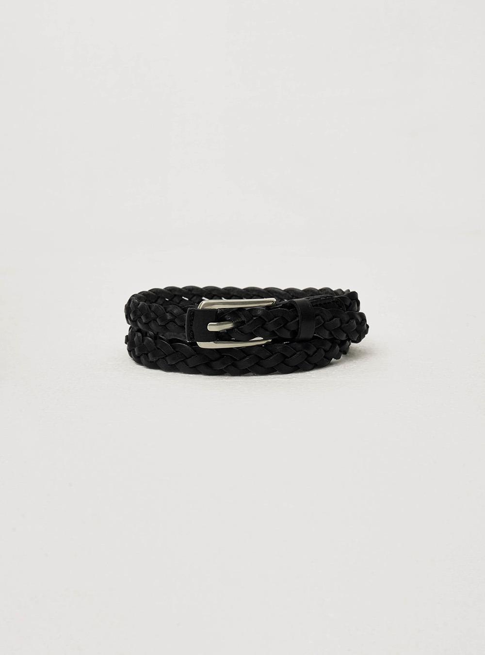 FLAT WEAVE BELT - BLACK