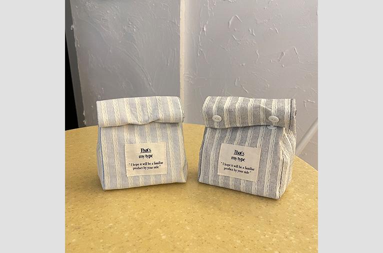 [뎃츠마이타입] 스트라이프 파우치