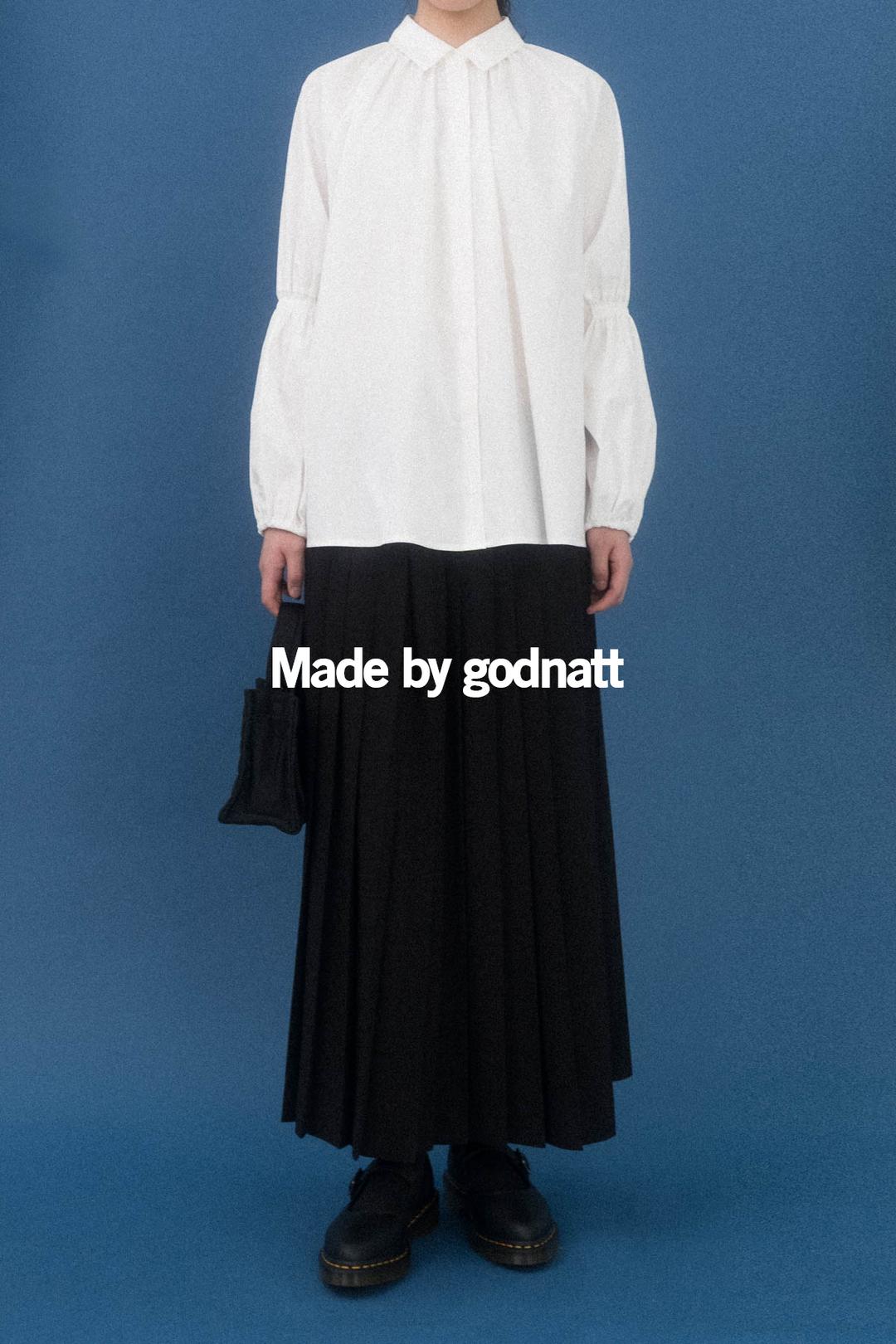 셔링 슬리브 블라우스