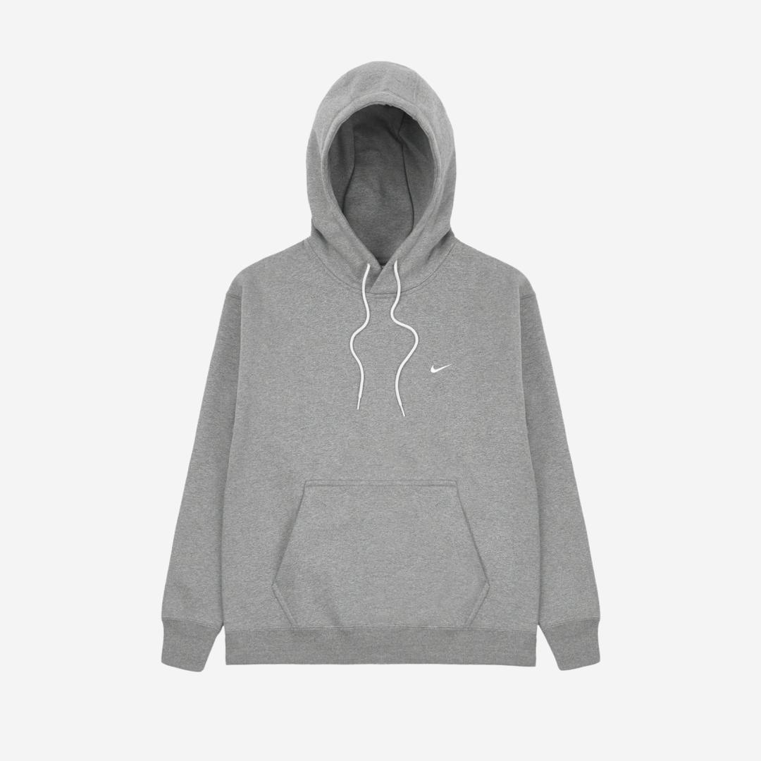 Nike NRG Solo Swoosh Fleece Hoodie Dark Grey Heather - Asia