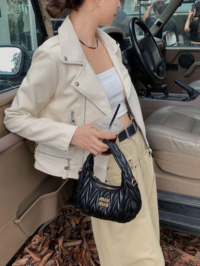 [꾸안꾸/핏보장]드로우 라이더자켓 레더자켓 가죽자켓