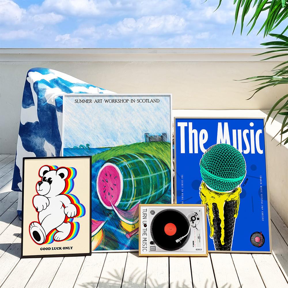 썸머 페스티벌 여름 사진/그림 액자