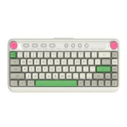 FIRSTBLOOD ONLY GAME. B21 Wireless Bluetooth/USB Retro Mechanical Gaming Keyboard, Compact 68 Keys, Cherry Brown Switch, PBT SP Spherical Keycap, 4000mA Battery, for MacOS/iPadOS/Windows 10/11
