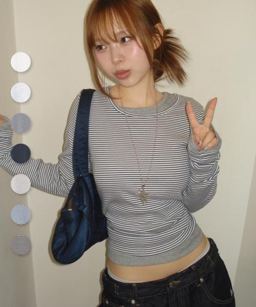 [2 PACK]에센셜 골지 티-7 colors