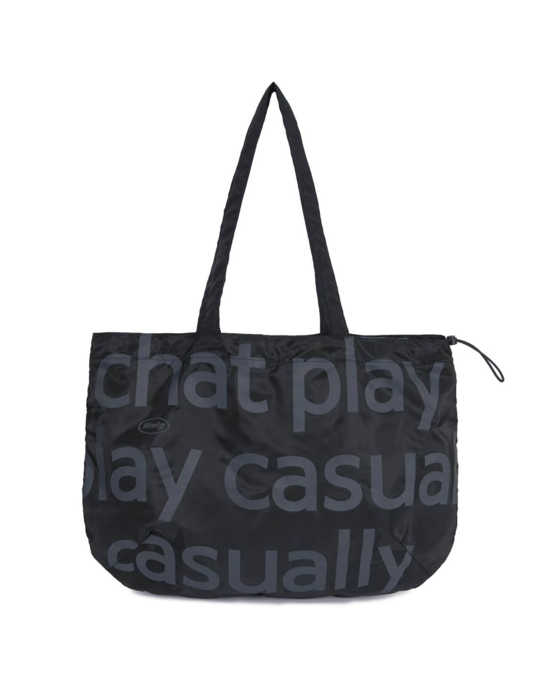 [Mmlg] CPC TYPO LAYOUT TOTE BAG (BLACK)