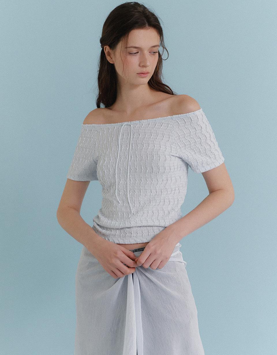 Wave String Blouse (Mood Blue)