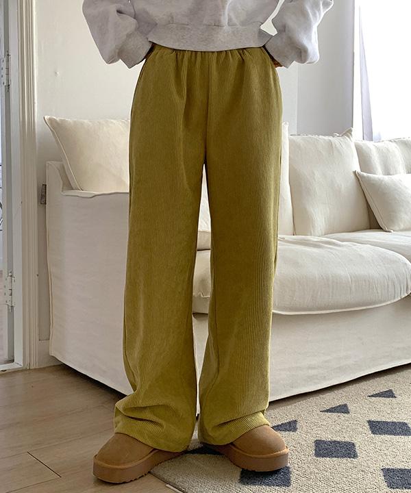 [2버전/MADE] 플립 코듀로이 와이드 밴딩 팬츠