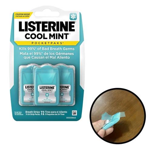 리스테린 포켓팩 리스테린 포켓미스트 쿨민트 후레쉬버스트, 4.민트포켓팩3개(..., 1ml, 1개 - 구강청결제 | 쿠팡
