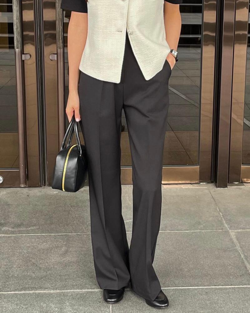 [MD추천할인] 피렌츠 여유핏 슬림 세미부츠컷 슬랙스 (4color)