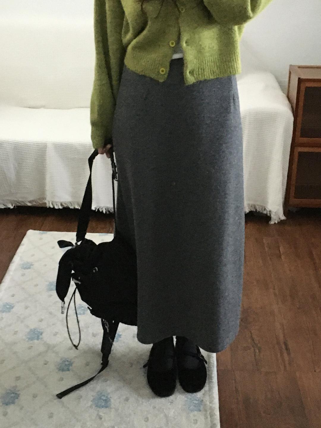 오베럴 [울🤎] 터치 롱스커트 맥시스커트 / 2주 소요