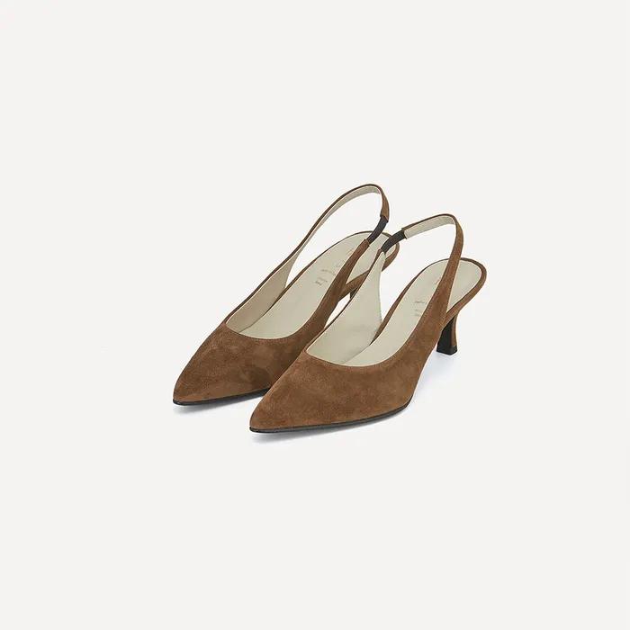 LETO SLING BACK HEEL (GOLD BROWN)