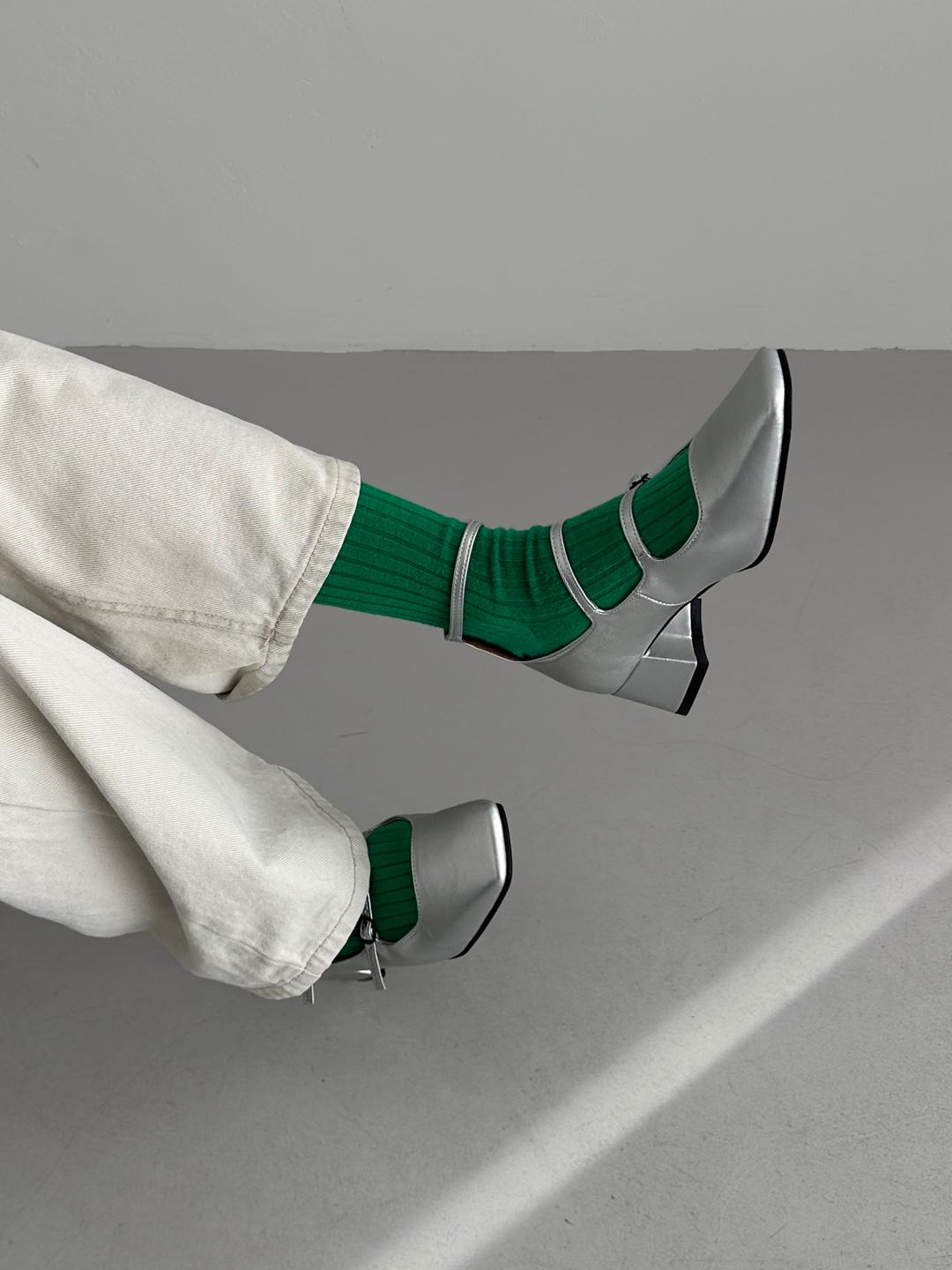 스퀘어 메리제인 슈즈 (2color)