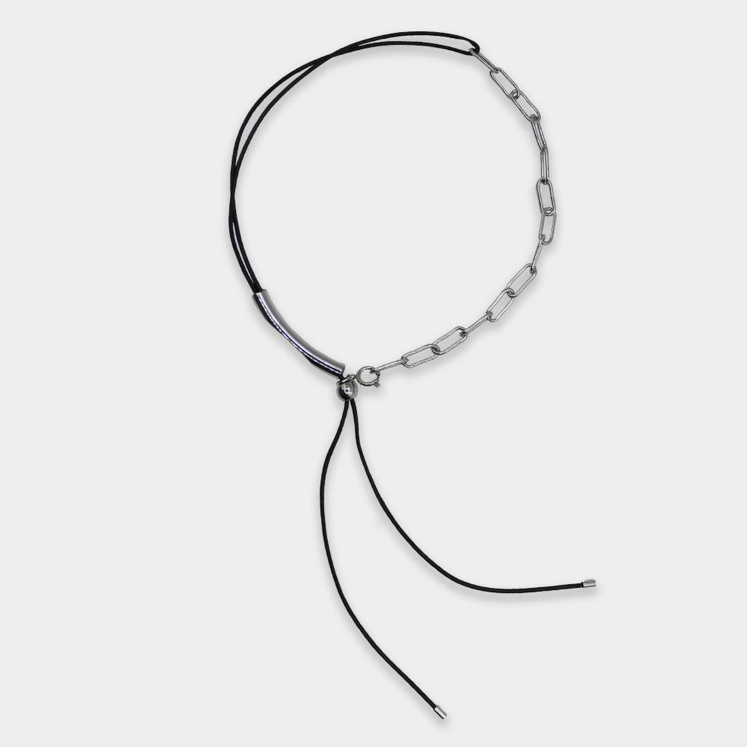 Liberty Leather Bar Mix Necklace