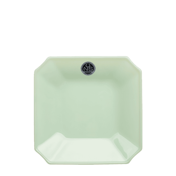 베이직 밀크글라스 접시 사각 7.25인치 민트