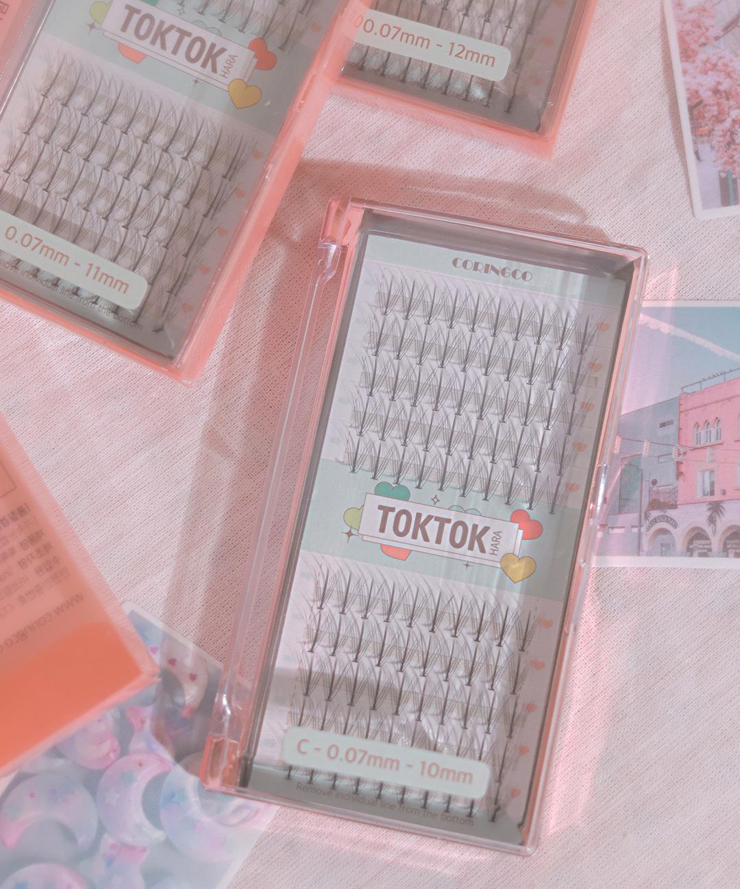 톡톡하라 더블유 속눈썹 100pcs