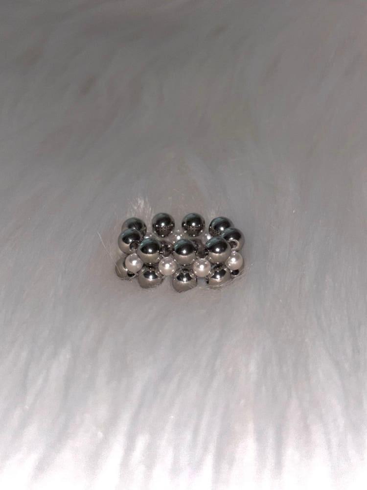 silver bold ring