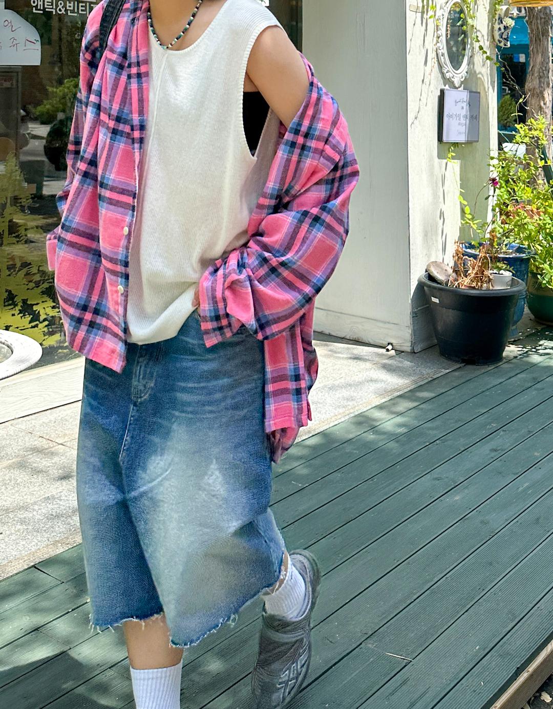 Hour Check Shirt (2Color)