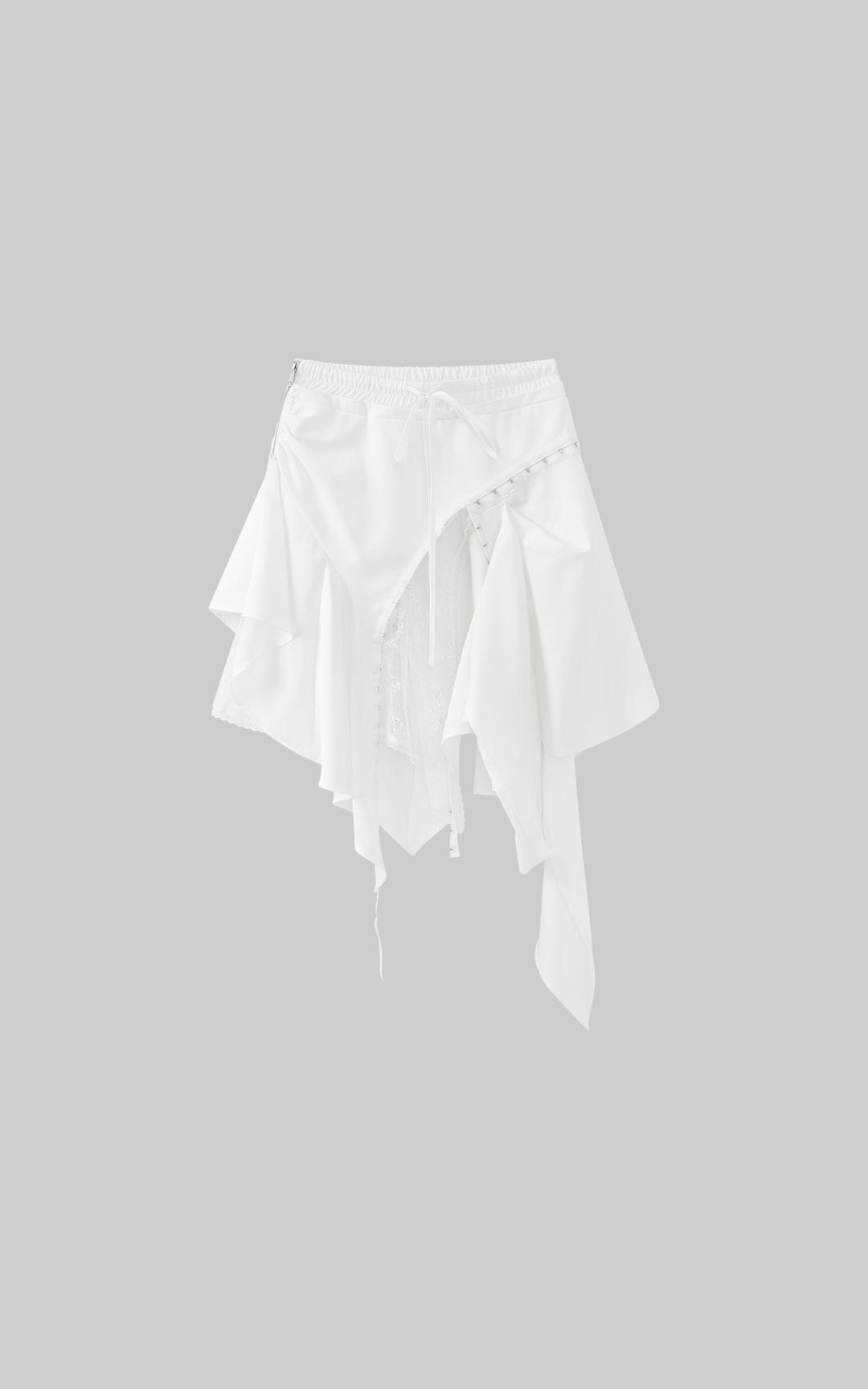WARDEN EDGE Deconstructed Layered Midi Skirt