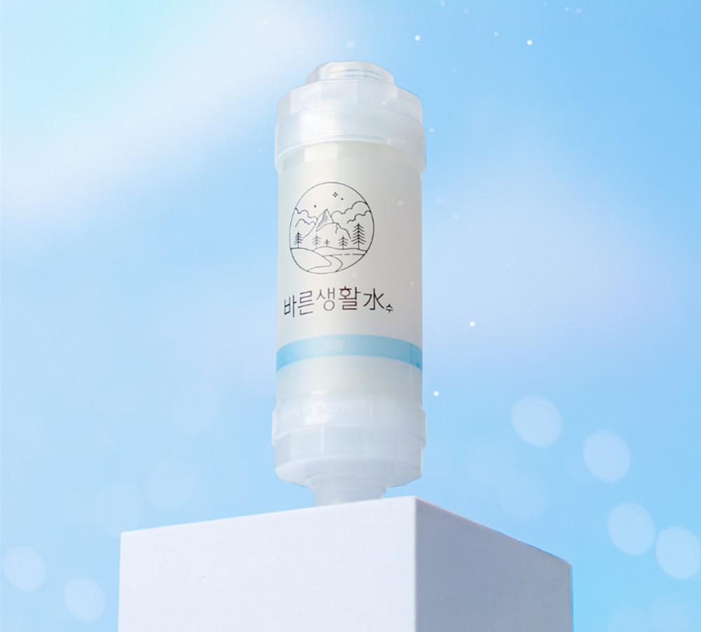 바른생활수 프리미엄 비타민 샤워필터 염소 녹물제거 샤워기 필터 unscented