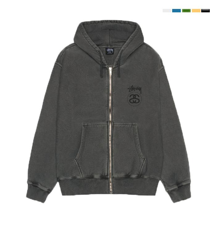 메소프501 스투시 스탁 링크 피그먼트 다이드 후드집업