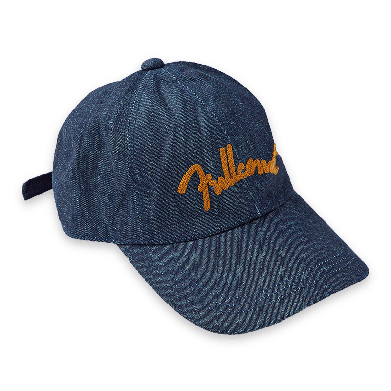 6007 - Chain Embroidery Denim Cap -