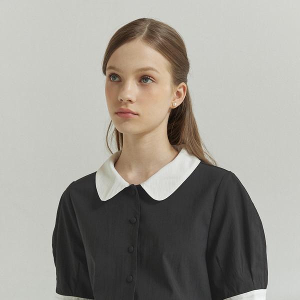 Jane Collar Blouse - Black