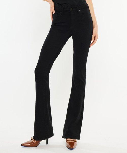 캔캔(KANCAN)  하이웨이스트 부츠컷 청바지 아카시아 블랙 - 사이즈 & 후기 | 무신사