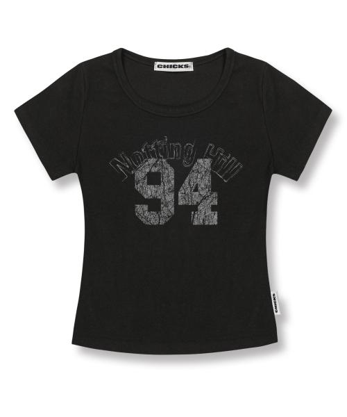 미니 노팅힐 슬림핏 반팔 티셔츠 블랙