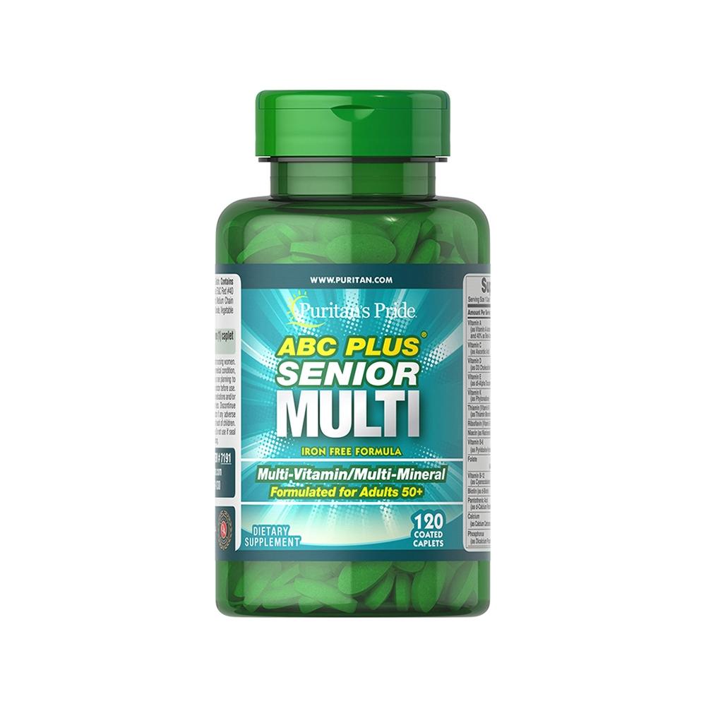 퓨리탄프라이드 ABC 플러스 시니어 멀티비타민 멀티 미네랄 포뮬라 (120정/4개월)[한국공식수입]