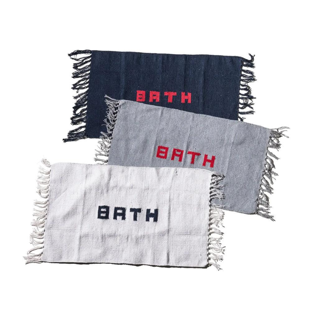 [PUEBCO] HANDLOOMED RECYCLE YARN BATH MAT / 푸에브코