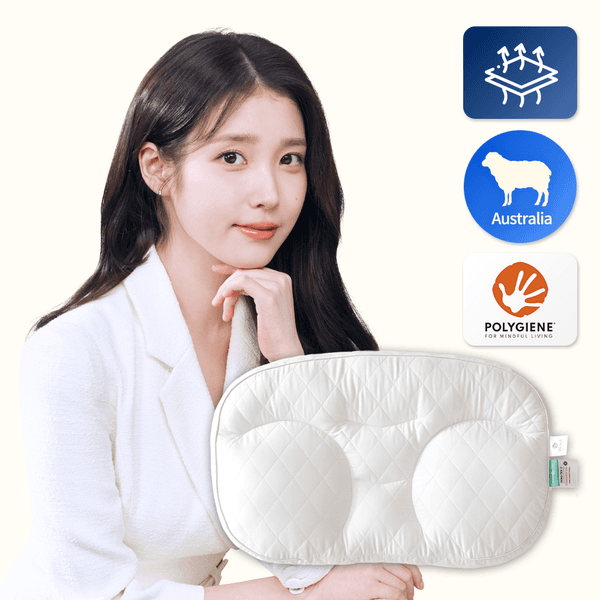 슬립앤슬립 아이유 깊은잠베개 수면 기능성 경추 숙면 목 양모베개