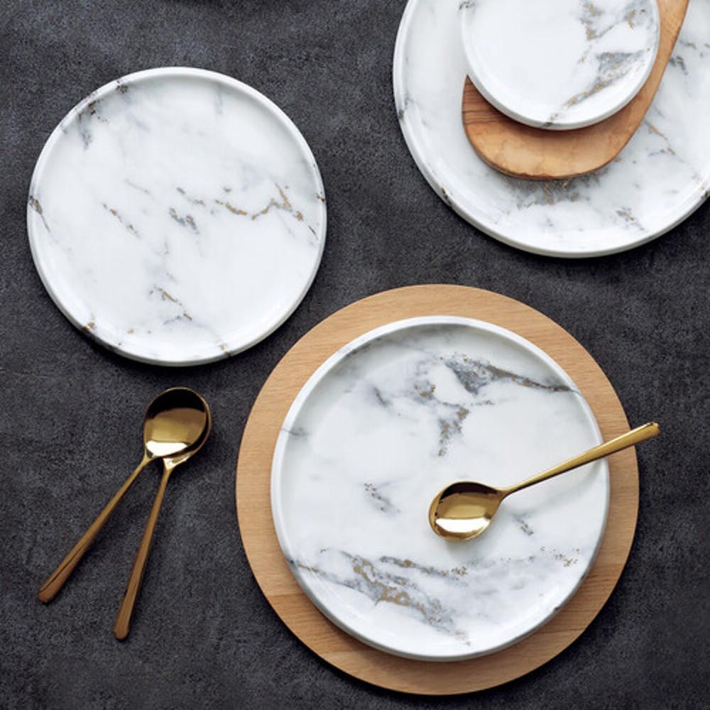 Nikko Marble Plate 20.5cm 니꼬 마블 플레이트 접시 2개 선물 세트