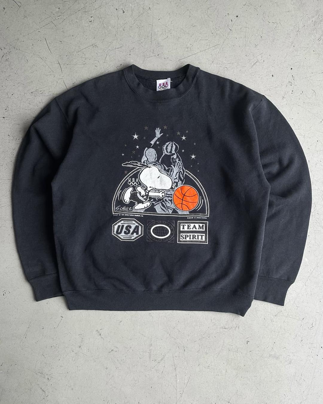 JC 페니 90's U.S.A 올림픽 스누피 스웻셔츠  | 후루츠패밀리