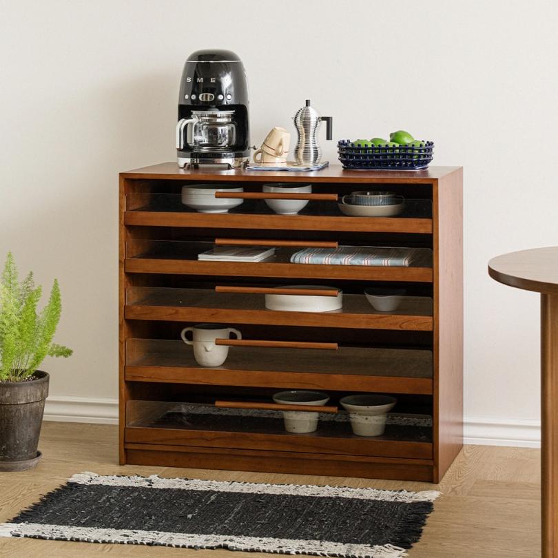 [당신의 수납타입은? 8% off] 덴 피카 유리 캐비닛